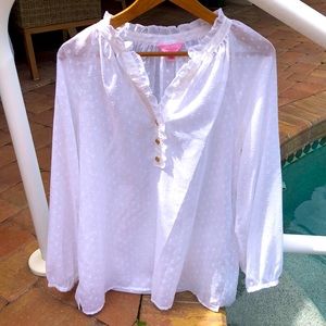 Lilly Dotted Swiss Blouse.
